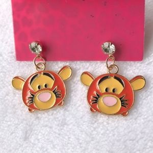 NWOT Tigger Rhinestone Earrings